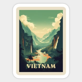 Vietnam Retro Travel Style Sticker